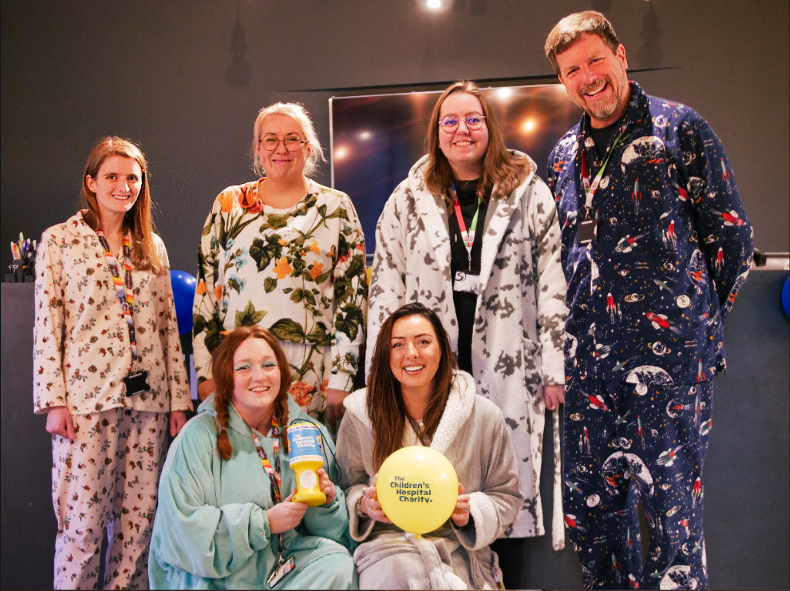 Sumo Sheffield team in their pyjamas for The Children's Hospital Charity